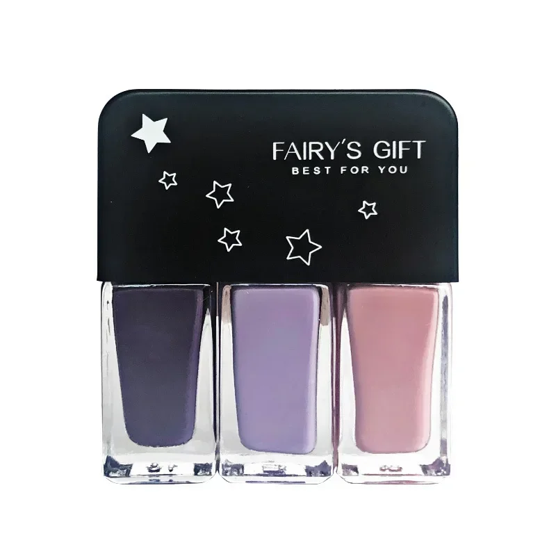 Juego de esmaltes semipermanentes para uñas, esmalte de Gel Regular para manicura artística, estampado, 3 piezas