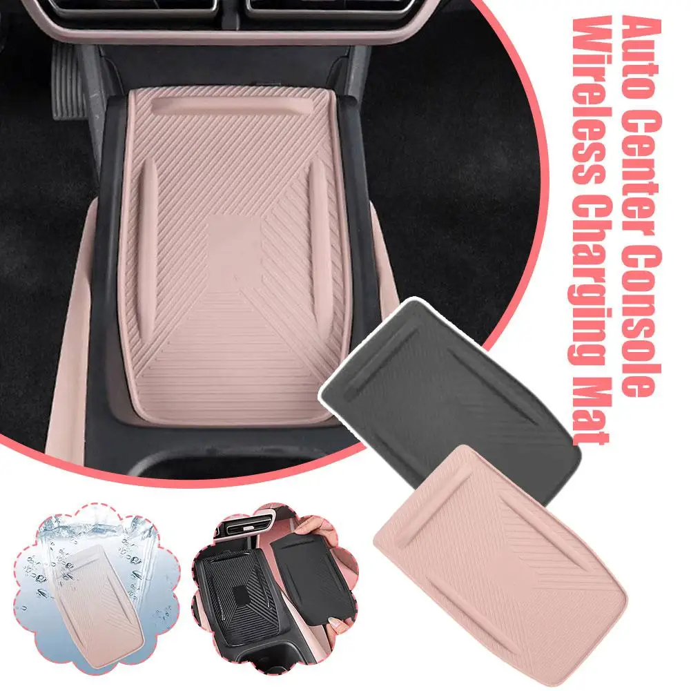 Auto Center Console Wireless Charging Mat Washable Anti Skid Pad Anti Slip Mat Silicone For Byd Seagull Accessories