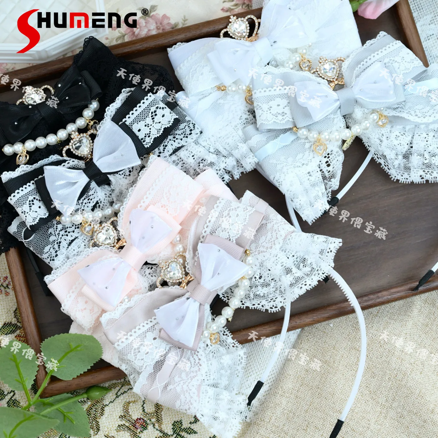 japanese-mine-series-mass-produced-lolita-bow-hairpin-kc-2026-new-girl's-woman's-sweet-elegant-lace-splicing-hair-accessories