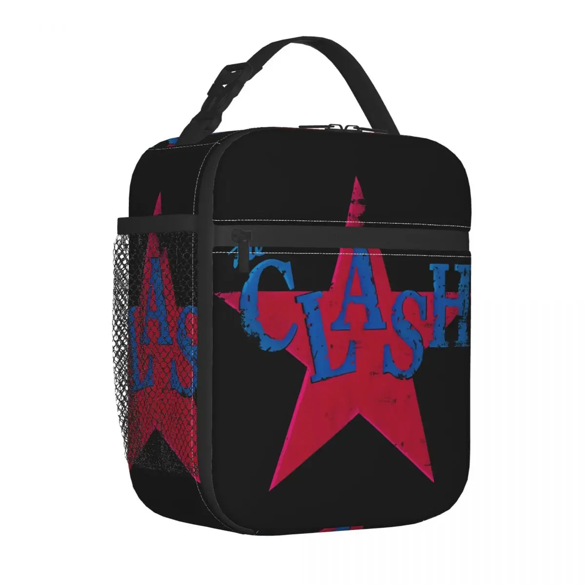 The Clash Distressed Star Rock Band Product Insulated Lunch Bag For Picnic Food Box Portable Thermal Cooler Lunch Box