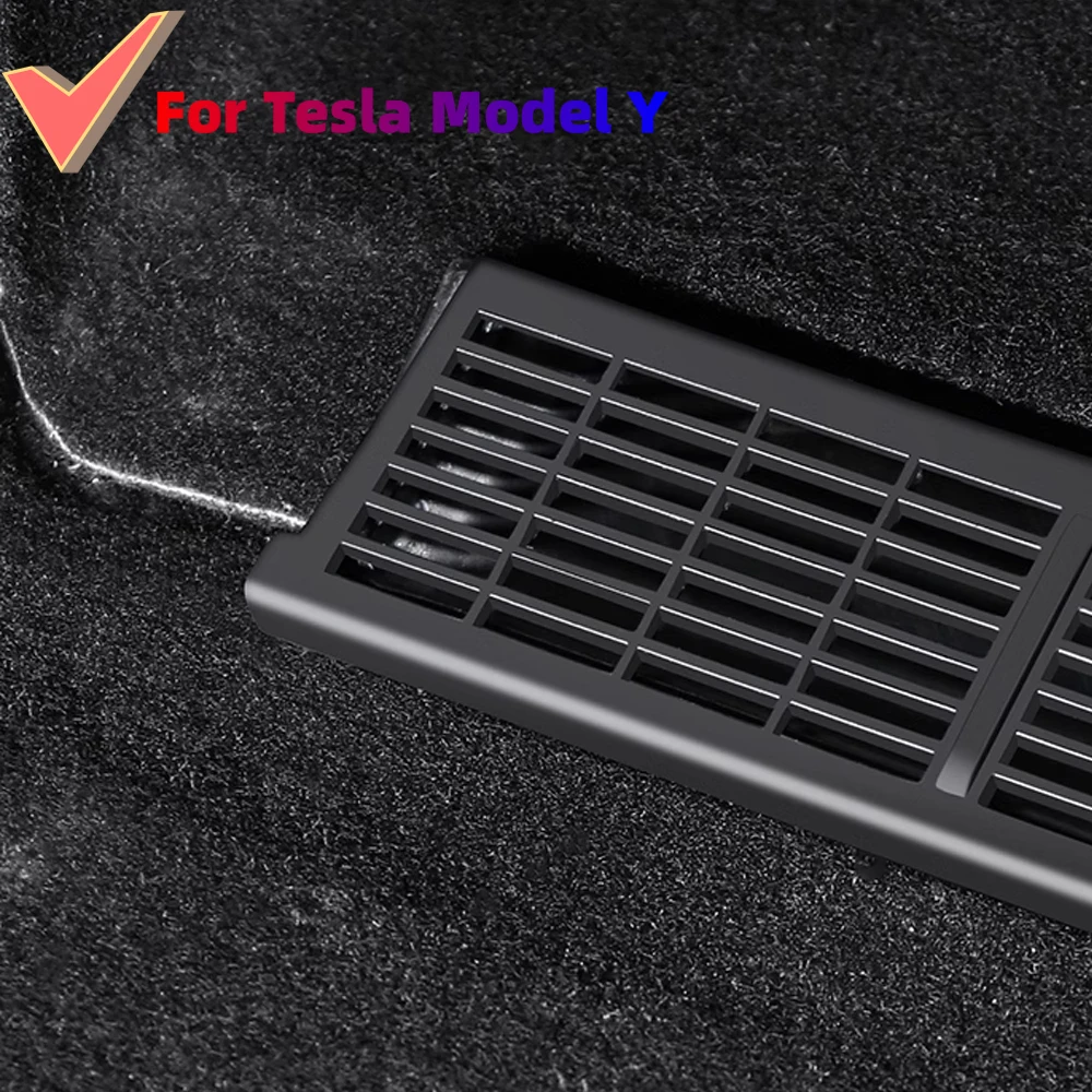 2 pezzi sotto il sedile copertura della presa d\'aria per Tesla Model Y 2021 2022 2023 anti-sporco pad griglia protettiva custodia antipolvere