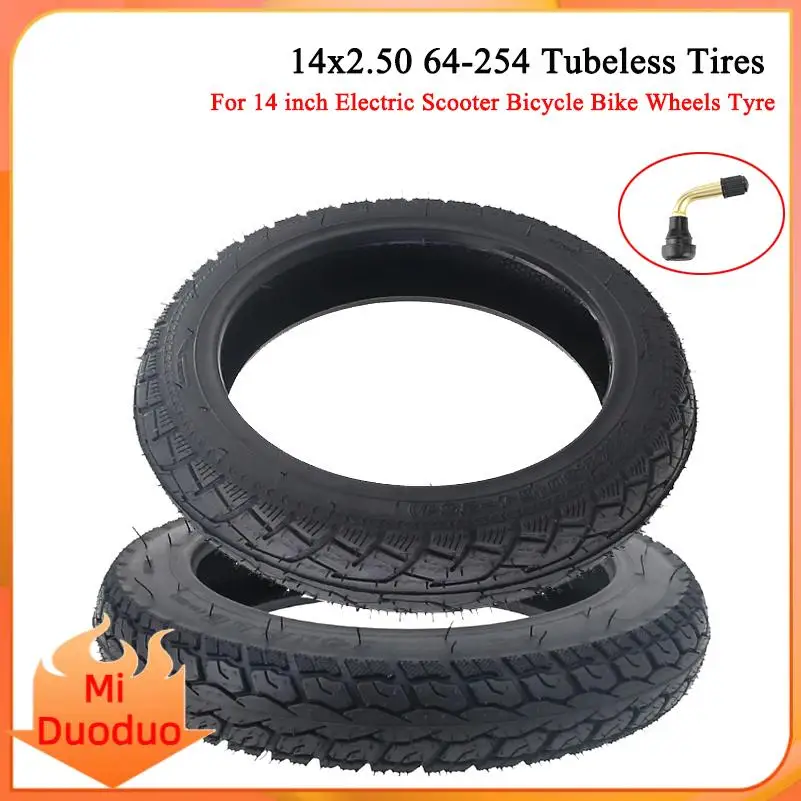 

High quality 14*2.50 tires Vacuum Tire 14 inch tubeless tires Electric BIke for 14 inch electric bicycle electric E-bike