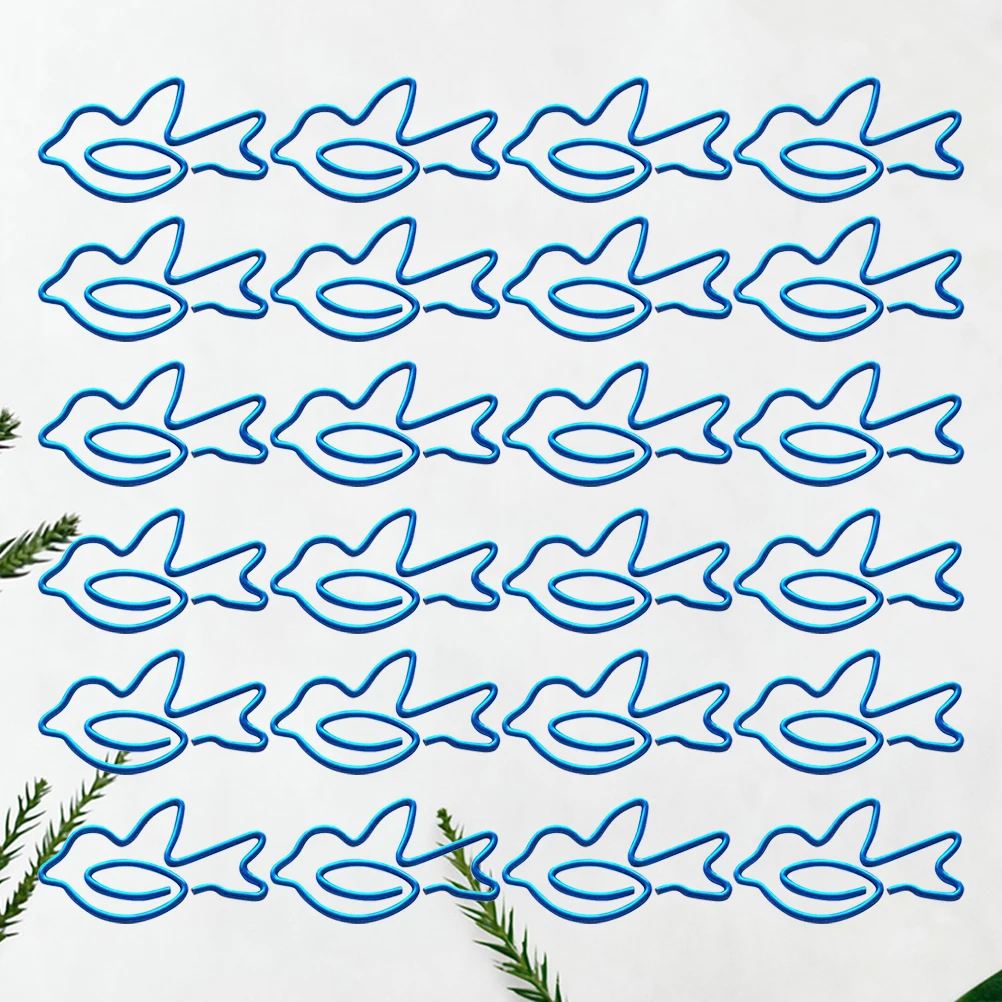 

100 Pcs Gift Paper Clip Office Hand Account Essentials Bookmark Shaped Neddles