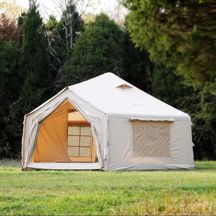 16.2 Newest Hexagonal Inflatable Party Family Tent Large Air Tent for Outdoor Camping