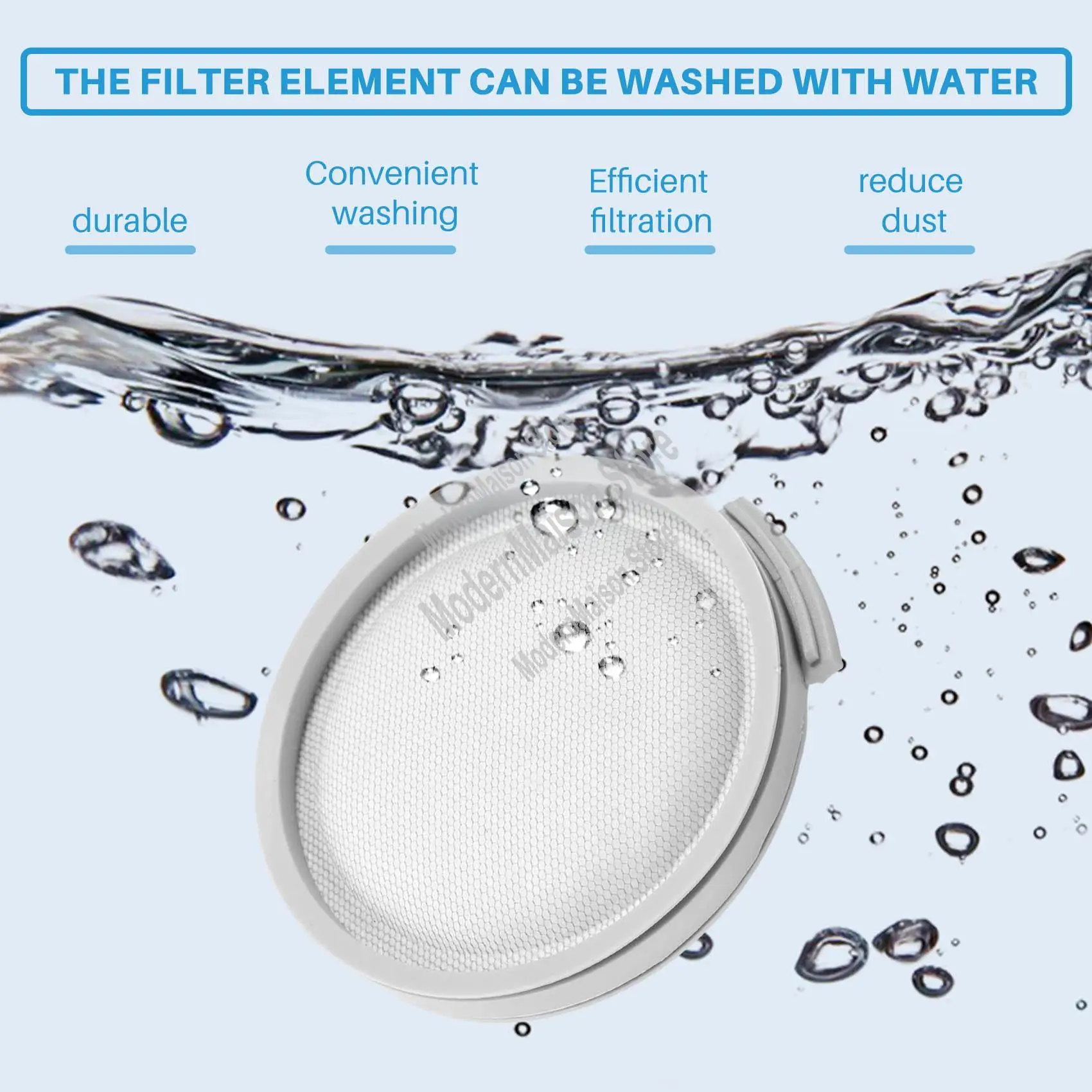 

A25I-2 Pack HEPA Filters For Xiaomi Mijia SCWXCQ01RR Roborock H6 Handheld Wireless Vacuum Cleaner Replaceable Accessories