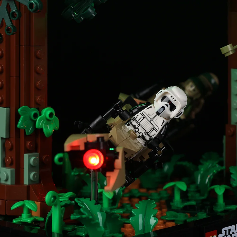 LED-Lichtset ohne Bausteine für LEGO Endor Speeder Chase Diorama 75353 Bauklötze