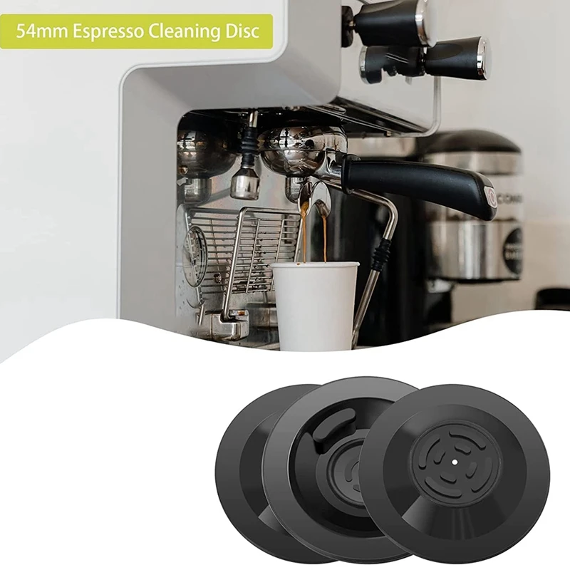 5PCS Backflush Disc Espresso Cleaning Disc Coffee Machine Backwash Cleaning Parts For Espresso Makers 54Mm