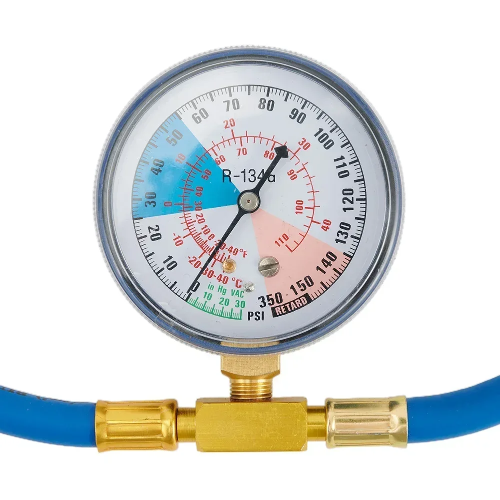 

For M14 For R134A AC Recharge Hose and Gauge Set Easy Low Side Pressure Check for Automotive Air Conditioning Systems