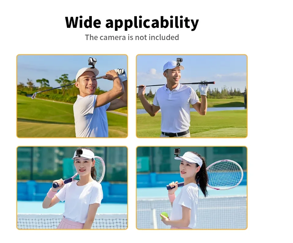 Quick Baseball Cap Clip Mount Fast Clamp Supports For Gopro Hero 13 Session insta360 ace/one rs/DJI ACTION 5 Pro 4 3 2