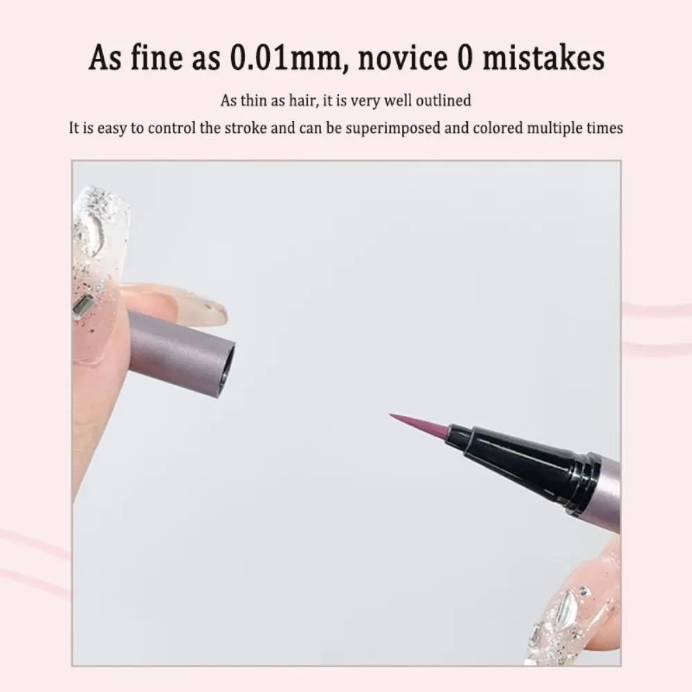 Non-Smudge Highlight Waterproof Face Drawing Korean Liquid Eyeliner Pen Eye Makeup Tool Colored Eyeliner Pen Eye Liner Pencil