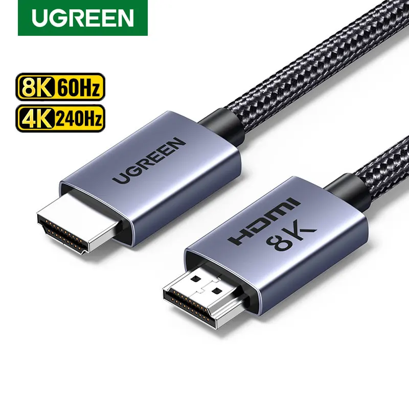 

UGREEN HDMI Cable 8K/60Hz for PS5 Xiaomi TV Box Ultra High Speed Certified 8K@60Hz Cable 48Gbps Dolby Vision HDCP2.3