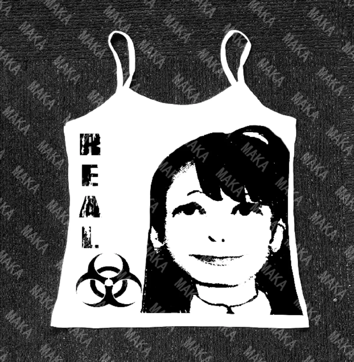 Vintage Gothic Women Corset Tank Top Baby Tees Y2k Clothes Shirt Print 90s Emo Punk Figure Graphics Camisole Top Grunge Crop Top