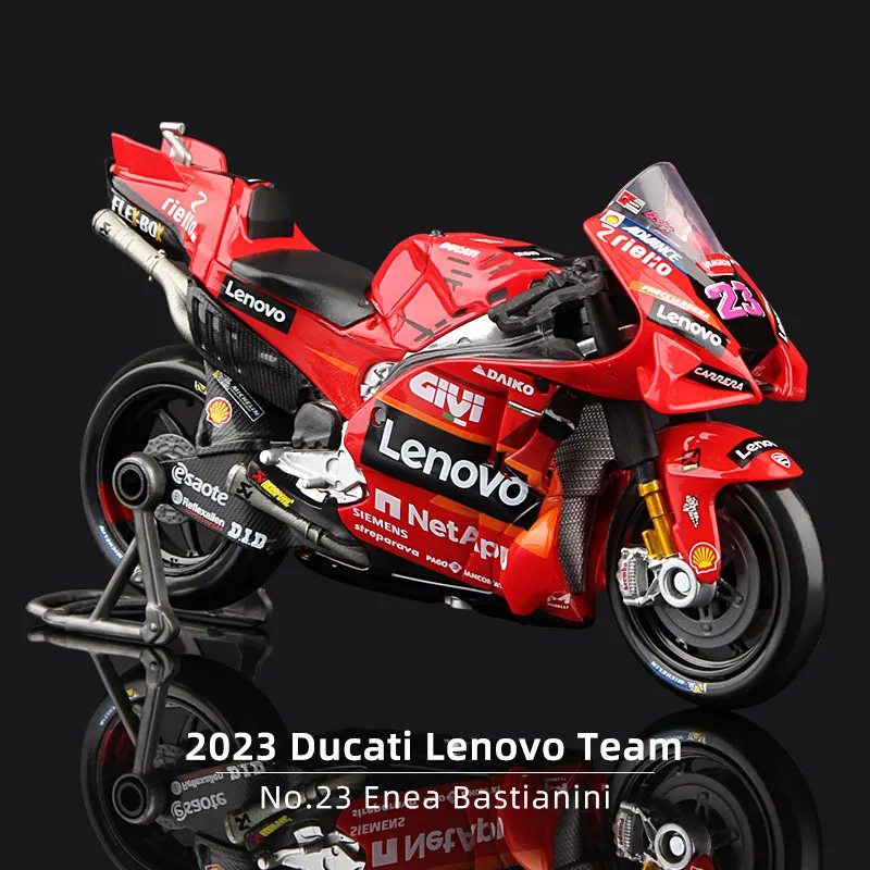 Maisto Scala 1:18 MotoGP Bici da corsa Modello Marc Marquez Gresini Ducati Red Bull GASGAS Collezione di giocattoli per ragazzi Regalo