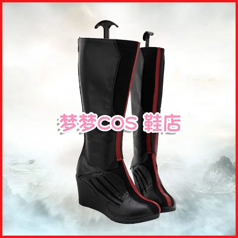 X Man Wanda Maximoff Scarlet Witch Cosplay disfraz zapatos carnaval Halloween botas hechas a mano botas de piel sintética