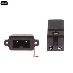 1pc Or 1set Two-wire Electric Screwdriver Plug 2-core Power Socket DC Power Plug Connector 2 Pins Black Small Two-wire Plug