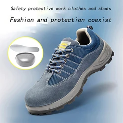 Protective shoes Lightweight and breathable resistant to impact and puncture steel toe Safety men's shoes
