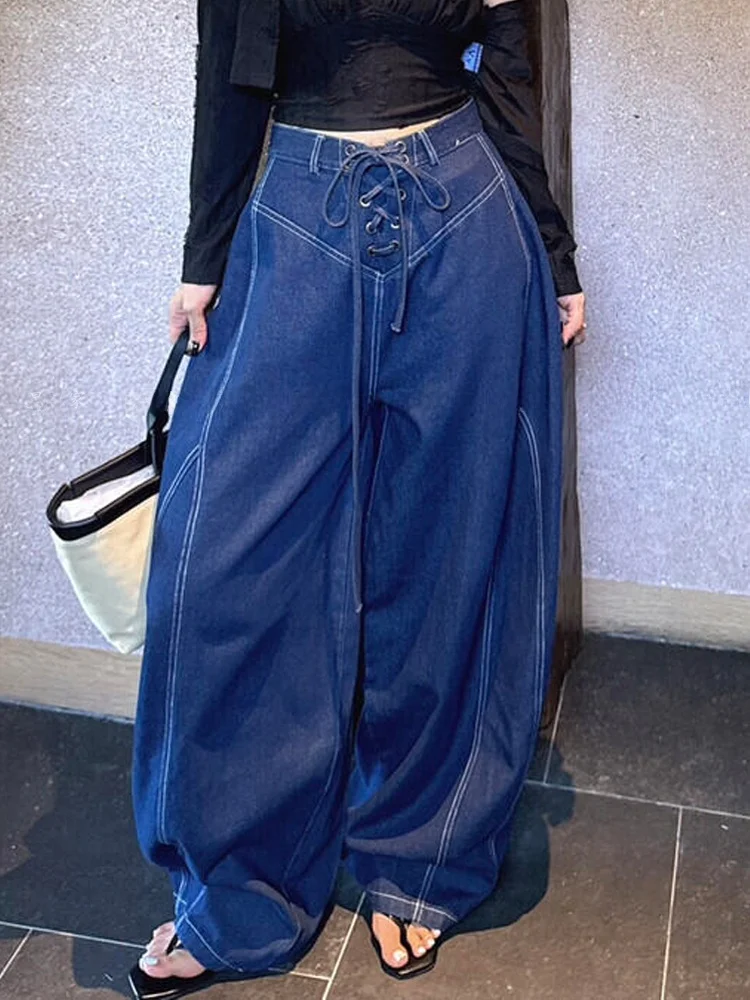 

Джинсы в американском ретро-стиле с эффектом тай-дай для женщин: свободные, в стиле бойфренд, с высокой талией, пэчворк, однотонные, для создания дерзкого образа