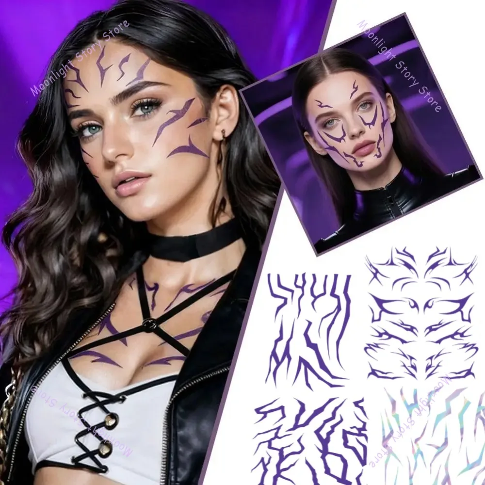 KPop охотники на демонов Руми Кан реквизит для косплея татуировка наклейка Руми татуировка наклейка демоннирующая наклейка для Хэллоуина реквизит для взрослых