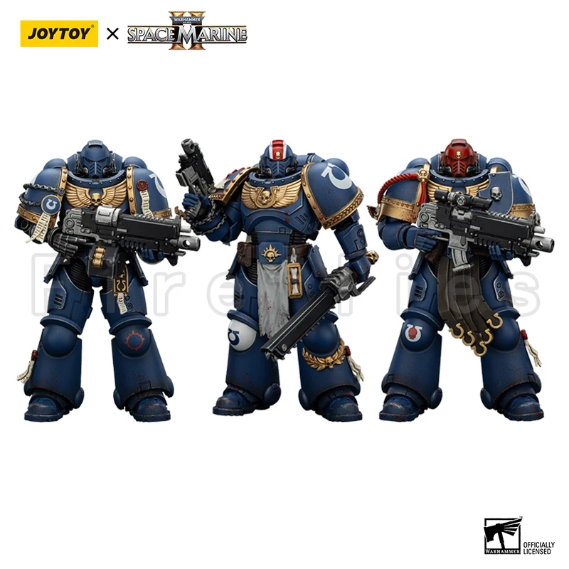1/18 JOYTOY Action Figure 40K Ultramarines Lieutenant Titus Sergeant Gadriel Chairon Collectors Edition Anime Toy Model For Gift view 2