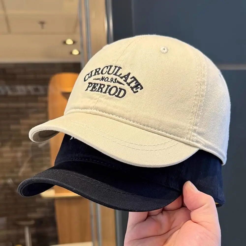 

Polyester Sports Baseball Cap Letters Adjustable Vintage Duck Tongue Cap Vintage Comfortable Outdoor Letters Baseball Hat