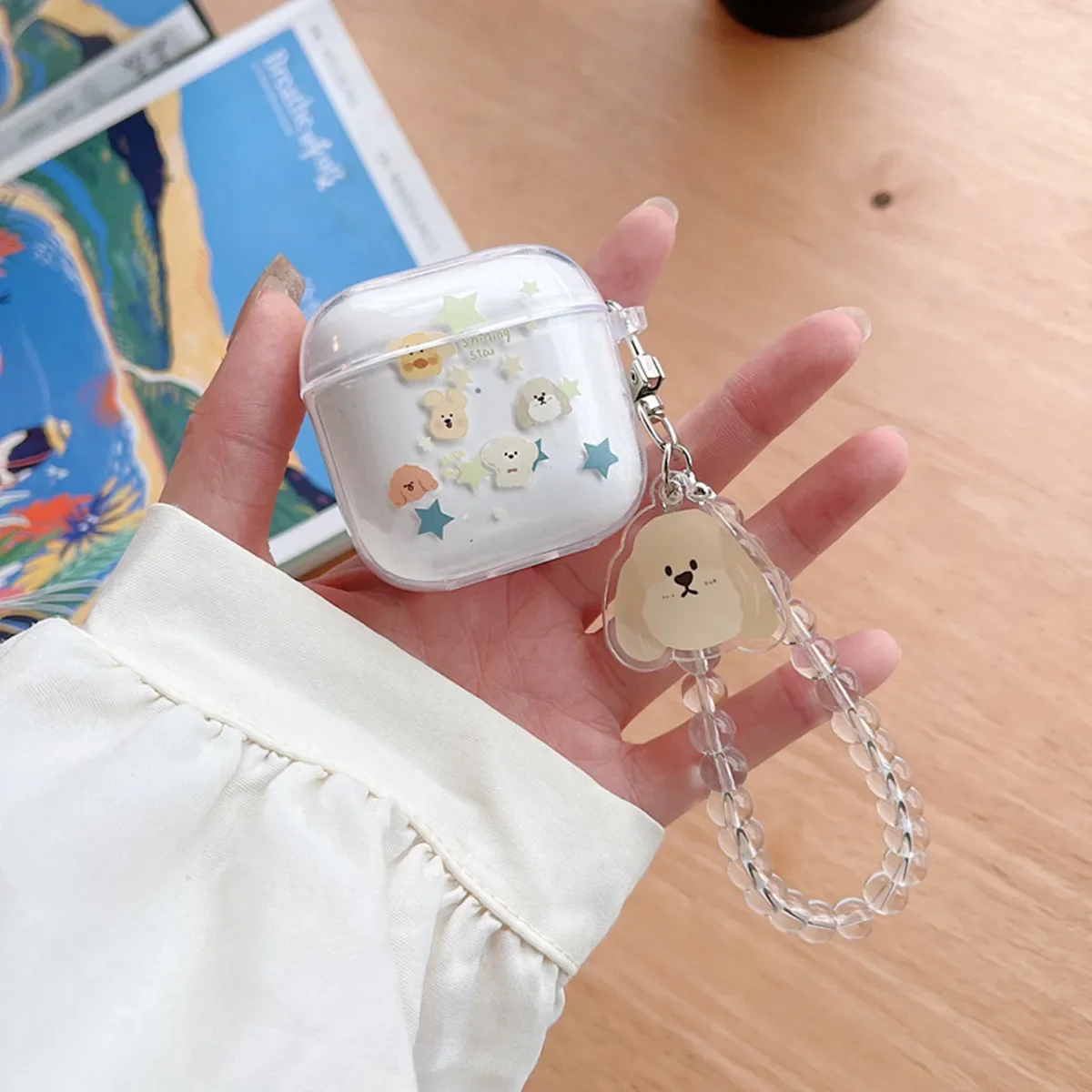 غطاء لهاتف Huawei Freebuds SE3 (2024)، جراب شفاف واقٍ ناعم من مادة TPU بتصميم كرتوني لطيف لهاتف Huawei freebuds se2 مع سلسلة مفاتيح