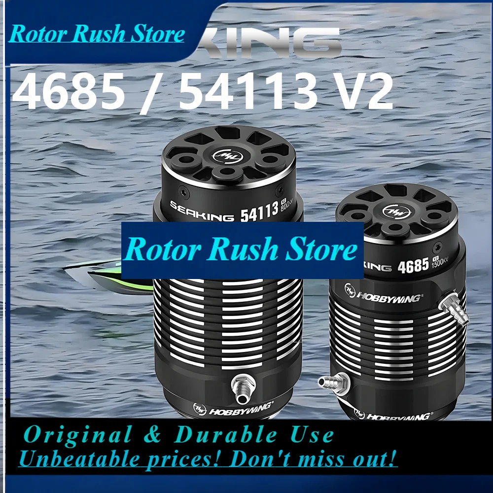RoRuSHobbywing Seaking V2 4685SL 900KV/ 1500KV, 54113SL 800KV 4-Pole Sensorless Brushless Motor For RC Large-Scale Model Boats P