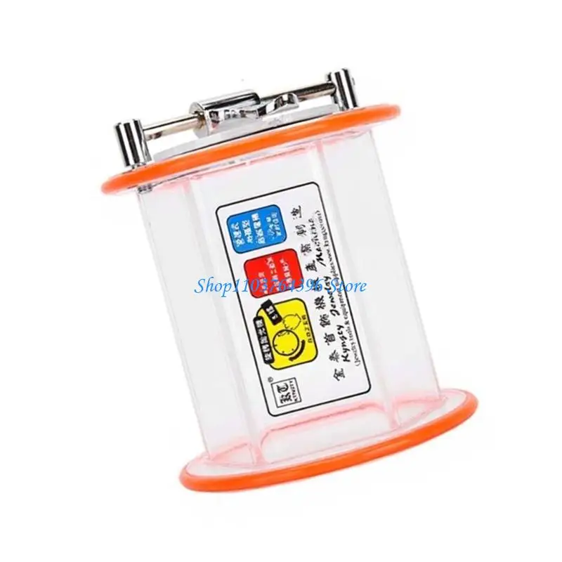 براميل تلميع المجوهرات الاحترافية مع هيكل شفاف مقاوم للتآكل