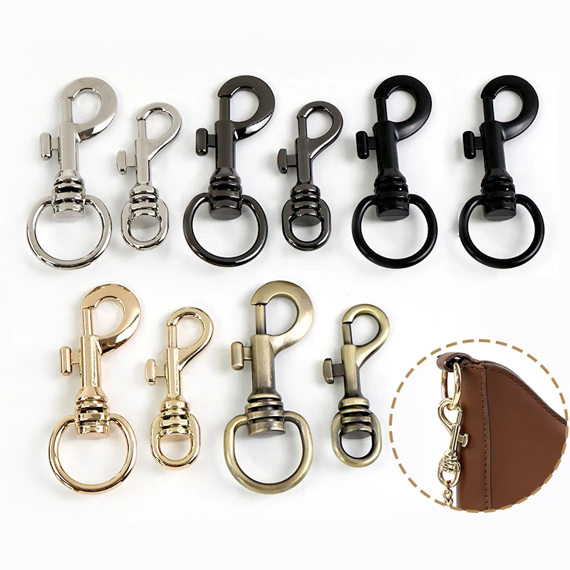 

5/10Pcs 10/24mm Metal Small Carabiners Clips for Dog Collar Buckles Bag Strap Swivel Lobster Clasp Keychain Trigger Snap Hook