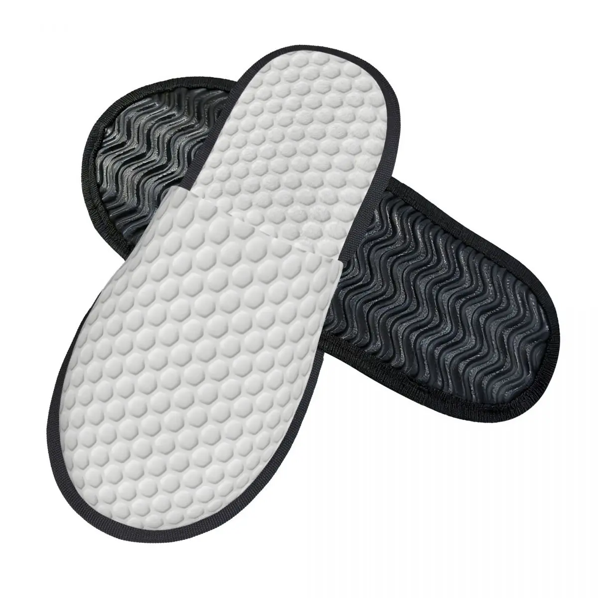 Custom Honeycomb Golf Ball Texture Print Memory Foam Slippers Women Soft Warm House Slippers view 2