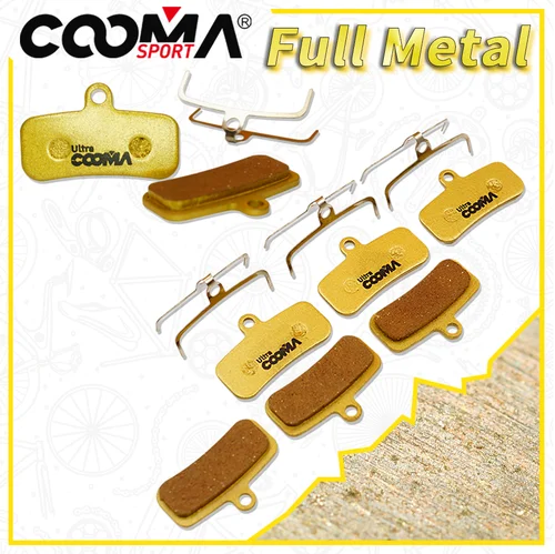 Imagen 2 del producto Pastillas de freno de disco de bicicleta para SHIMANO 4 pistones pinza Deore XT Zee Saint M820 M810 M640 MT520 MT420, 4 pares de metal completo