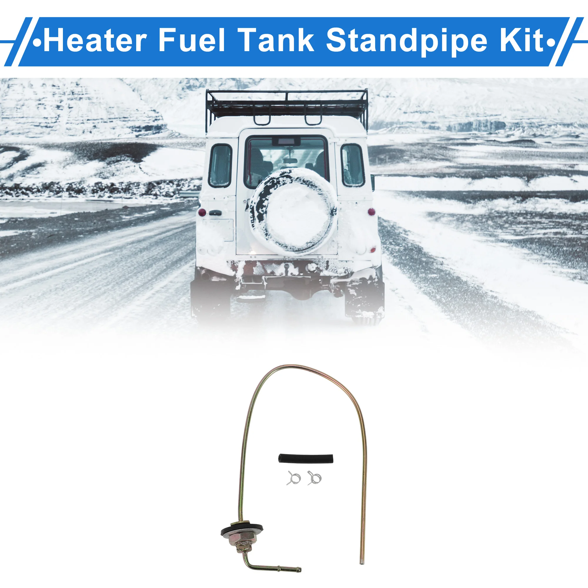 

UXCELL Комплект стоячей трубы топливного бака обогревателя Автомобильный парковочный обогреватель Комплект зажимов для шланга Автомобиль Грузовик