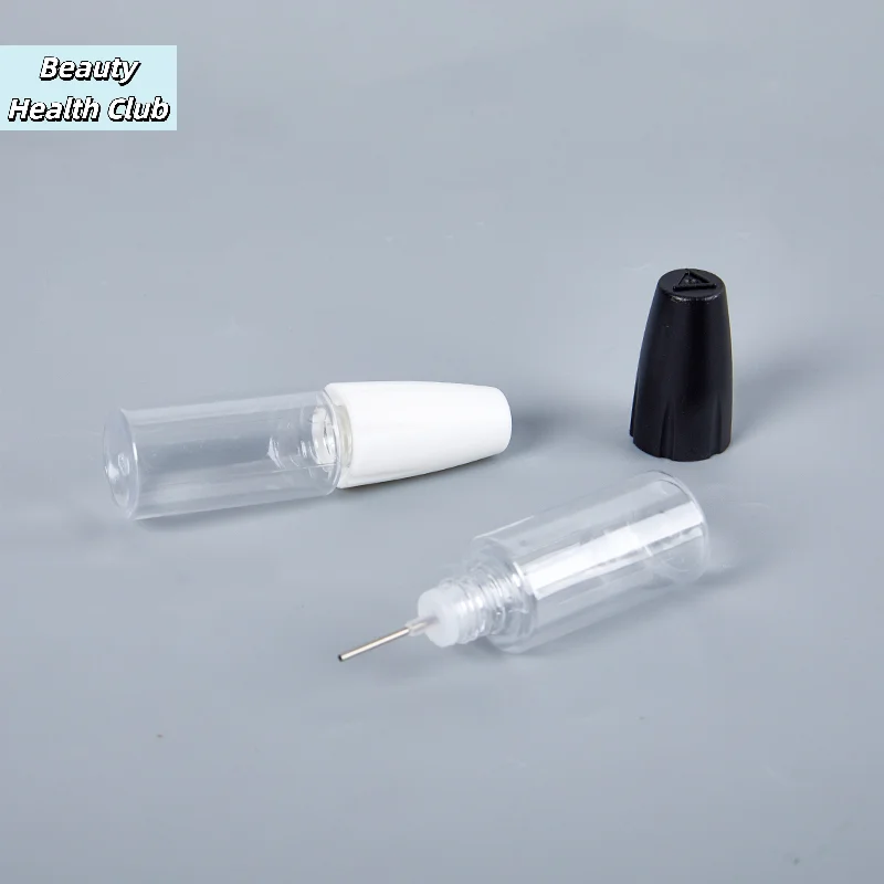 【1Pc 10ML PET Clear Vial With Long Thin Needle Tip Dropper Bottle For Vape Smoking Oil Accessories Liquid Jar】 view 4