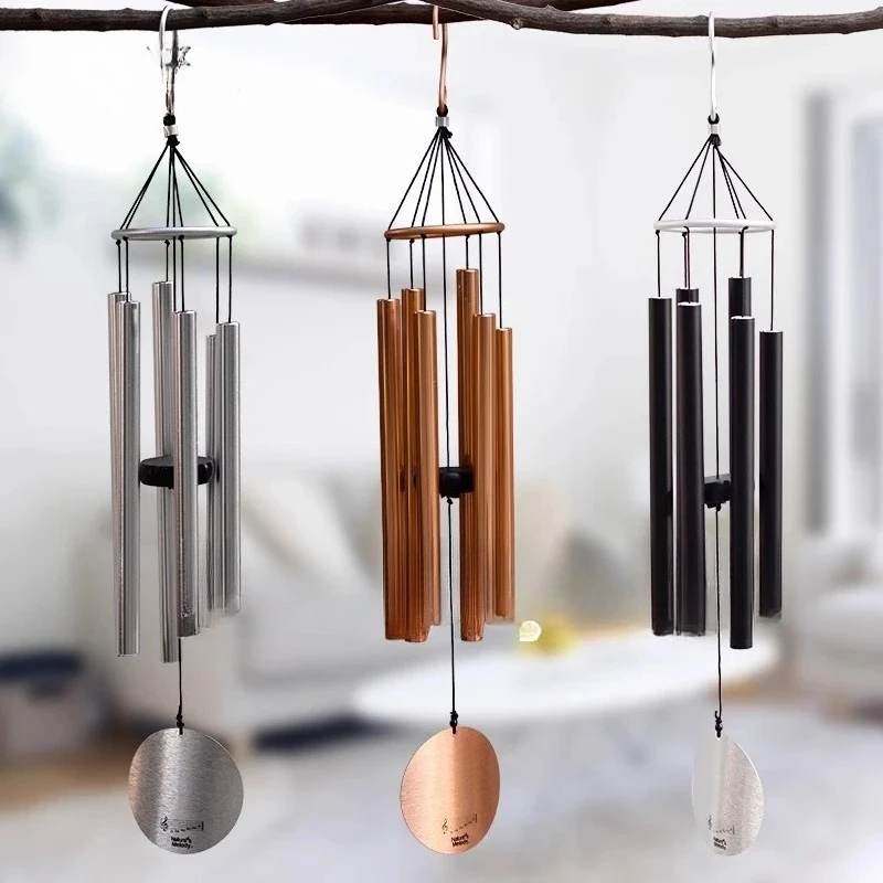 European fashion music metal 6 tube 28 inch wind chime aluminum tube outdoor garden pendant