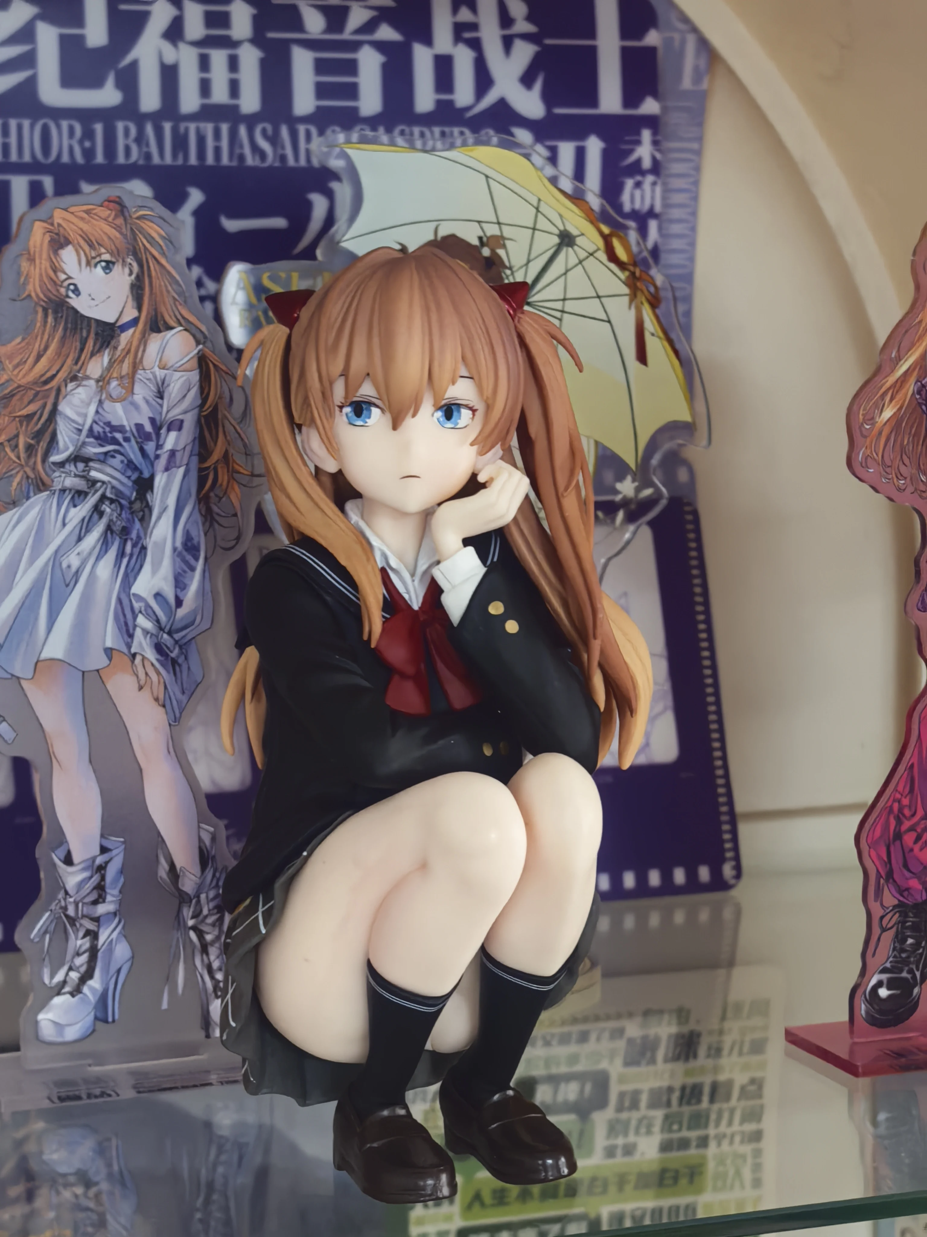 أسوكا لانغلي سوريو عمل الشكل كلية الرياح الجميلة فتاة شابة مجموعة حالة الكمبيوتر نموذج #5