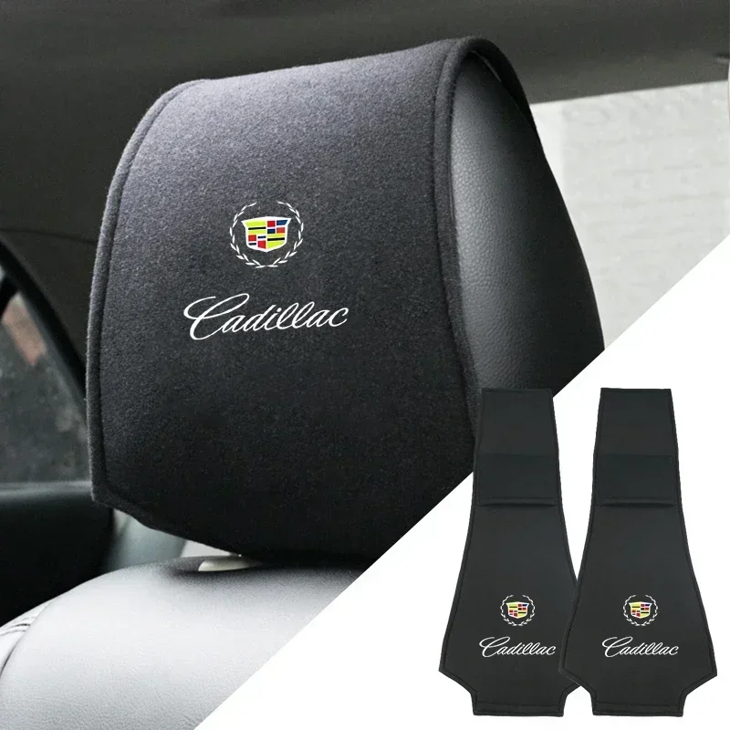 Car Seat Backrest Headrest Cover Pillow Towel for Cadillac Escalade CTS CT5 XT5 XTS XLR BLS SLS STS SRX Deville Auto Accessories