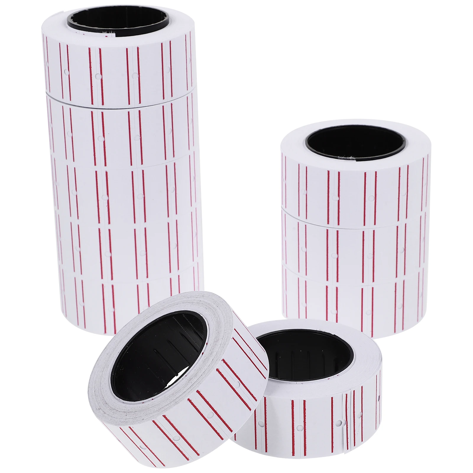 

10 Rolls White Single Row Price Marking Sticker Paper 5000 Pieces Labels for Shop Retail Store Supermarket Tagging Sale