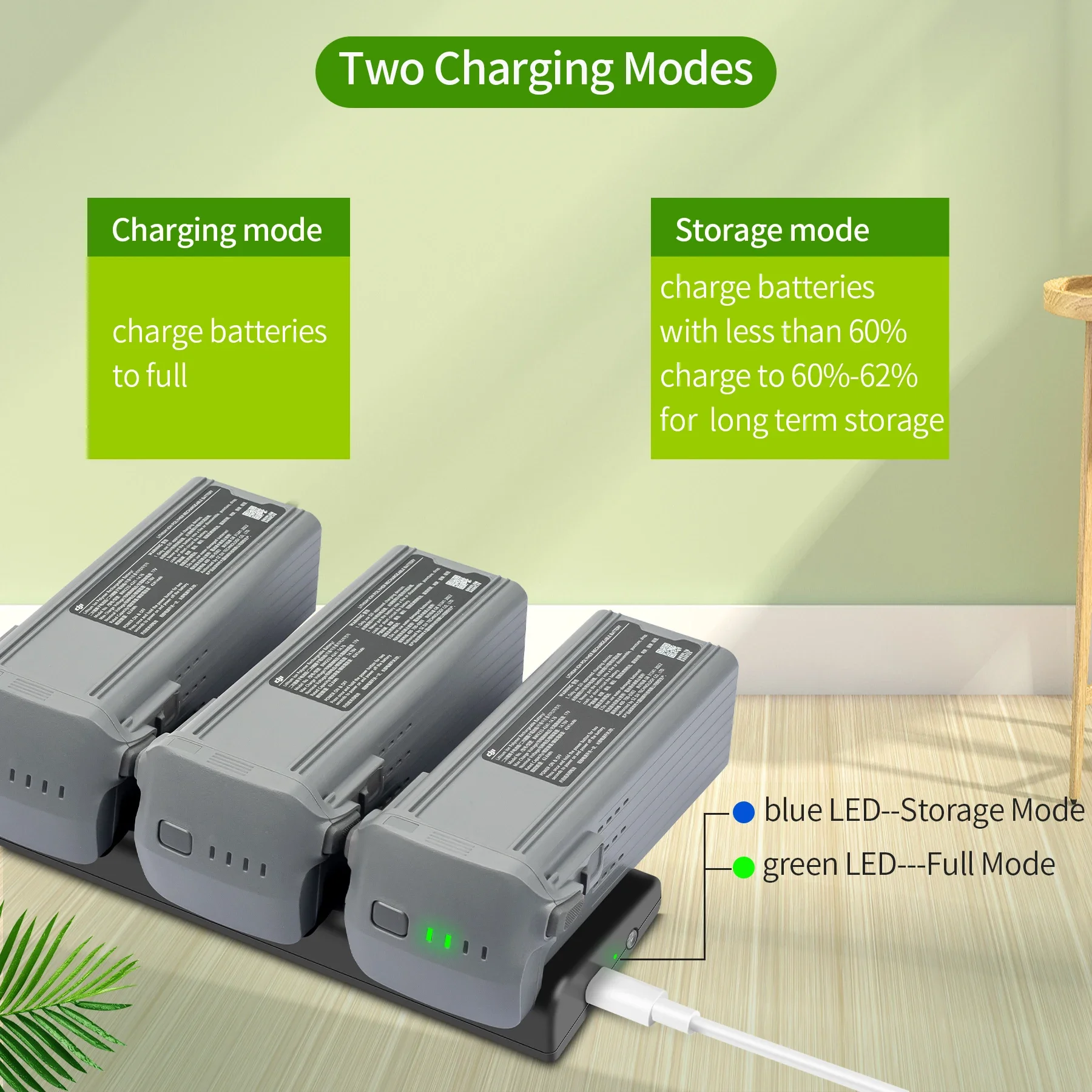 Drone Battery Charger for DJI Air 3 USB-A USB/Type-C Charging Manager 3 IN 1 Fast Charging Hub for DJI AIR 3 Accessory