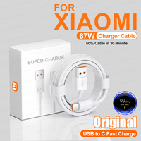 For Xiaomi PD3.0 67W 6A USB Type C Cable For  Mi 11 12T 13 Ultra Redmi Note 9 10 POCO X5 Pro  Phone Super Fast Charger Cable