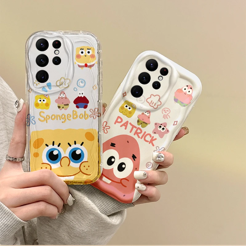

Cute S-SpongeBobs Cartoon Phone Case for Samsung Galaxy A50 A35 A34 A33 A32 A24 A23 A22 A13 A12 M55 M54 M35 M14 Shockproof Cover
