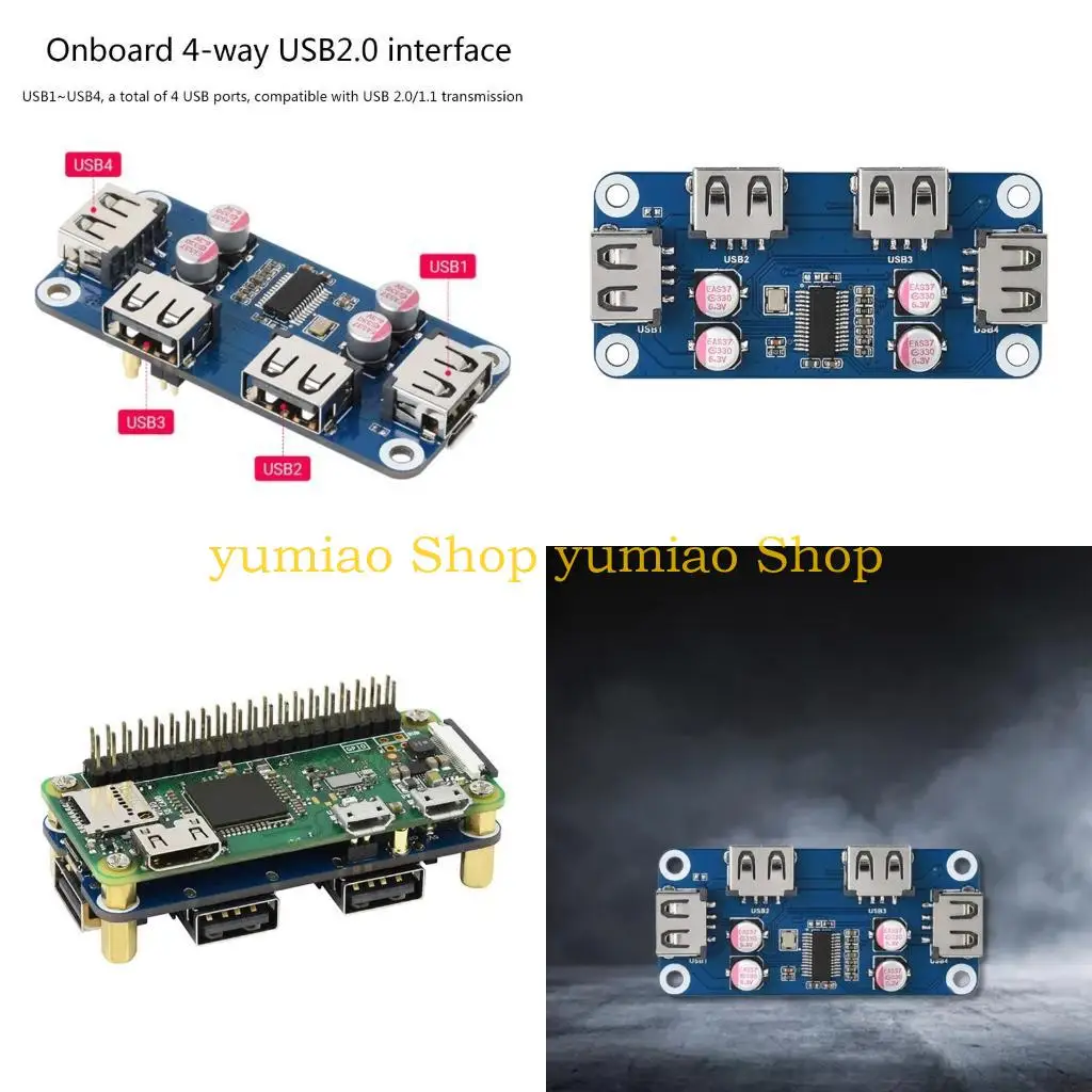 

Плата расширения 587B USB HUB HAT для 4B 3B+ 3B 2B для W W