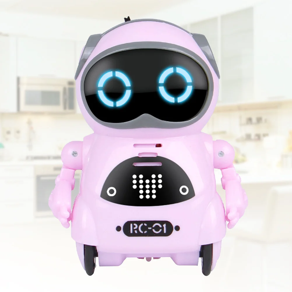 Mini Robot à commande vocale pour enfants, son Intelligent activé, marche, danse, Rc, avec lumières Led, musique, technologie éducative