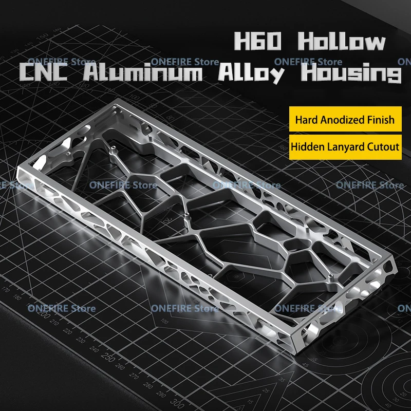Wooting 60HE GH60 Holy60 Hollow Aluminum Keyboard Case Shell 60% Keys Layouts For Mad 60he Raven61 Aula Win60 GT60 Keyboard