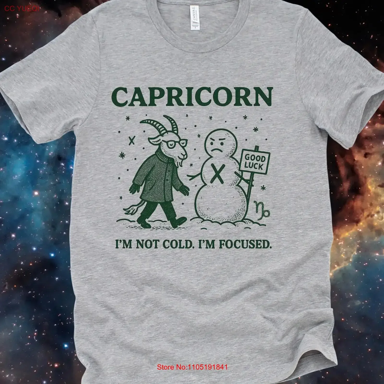 Capricorn Zodiac T Shirt Funny Astrology for Goal Getters vintage Washed Soft Versatile streetwear fashion Unisex Stretched