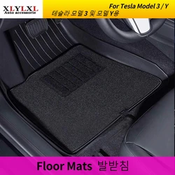 TPE Special double-layer carpet floor mats For Tesla Model 3 Foot pad Model Y right hand drive Blanket Modified accessories