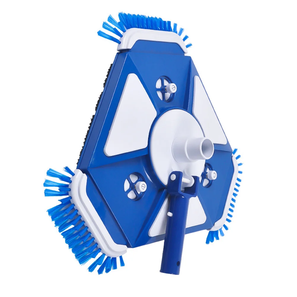 For Swimming Pool Cleaning Pool Vacuum Head Pool Debris Remover Vacuum Head Blue And White Connects To Filtration System