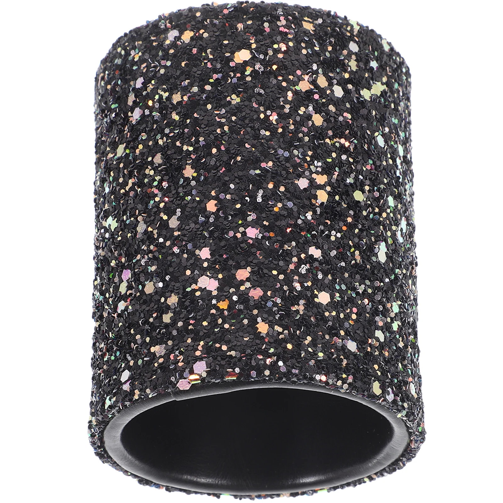 

Makeup Brush Storage Box Black Portable Container Lid Tool Case Bucket Holder Glitter Plastic Organizer