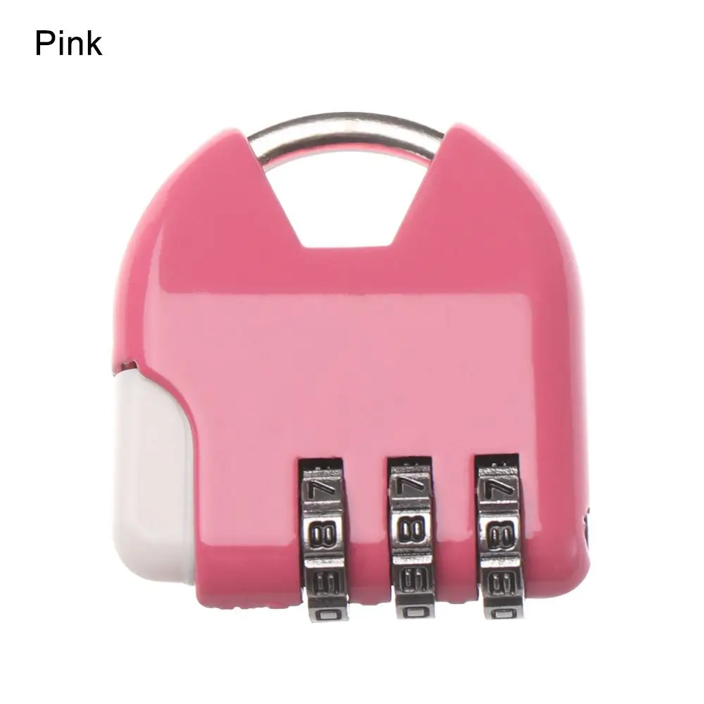 1pcs Outdoor Metal Diary Protector Locker Case Supply Luggage Combination Code Security Tool Password Lock Padlock 3 Digit Dial