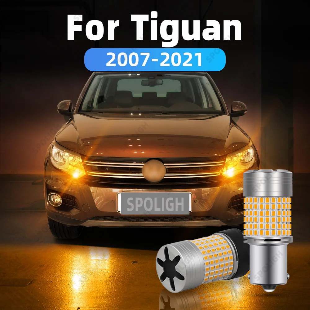 2 قطعة سيارة LED بدوره إشارة ل Volkswagen VW Tiguan 5N AD1 Allspace BW2 الجبهة/الخلفية مؤشر الاتجاه أضواء المصباح الكهربي العنبر