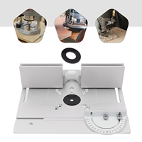 Router Table Insert Plate Aluminum Alloy Wood Milling Flip Board Trimming Tools Woodworking Engraving Machine Flip Plate