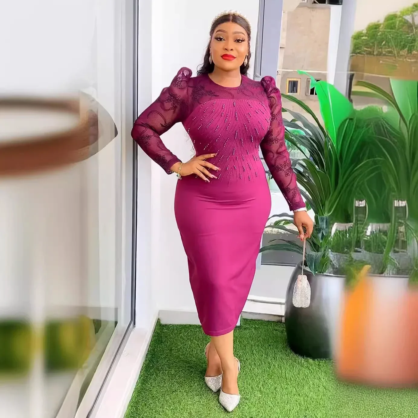 Robe de Soirée Africaine en Clip pour Femme, Tenue de Mariage, Dashiki, Vêtements Africains, 2024